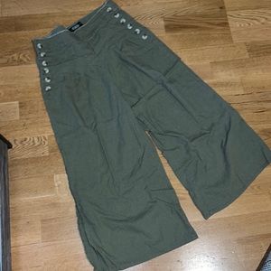 Wide Leg Linen Pants